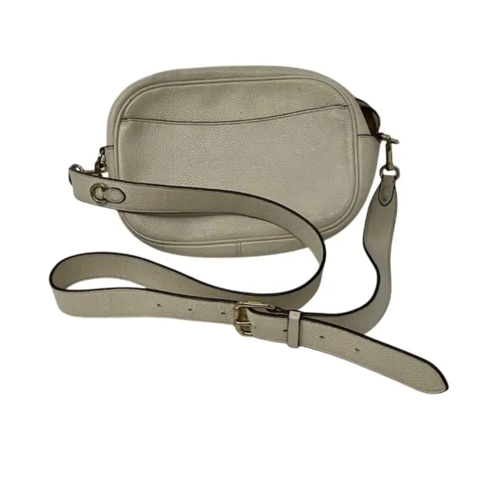 Coach‎ Pebbled Leather Crossbody Bag – Off-White – Adjustable Strap $300
